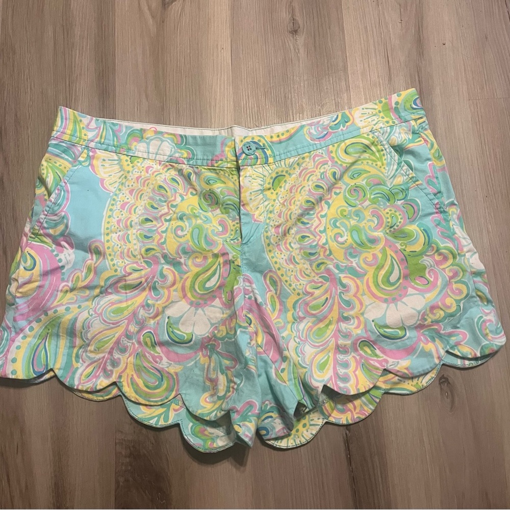 Lilly Pulitzer Pastel Patterned High Waist Shorts